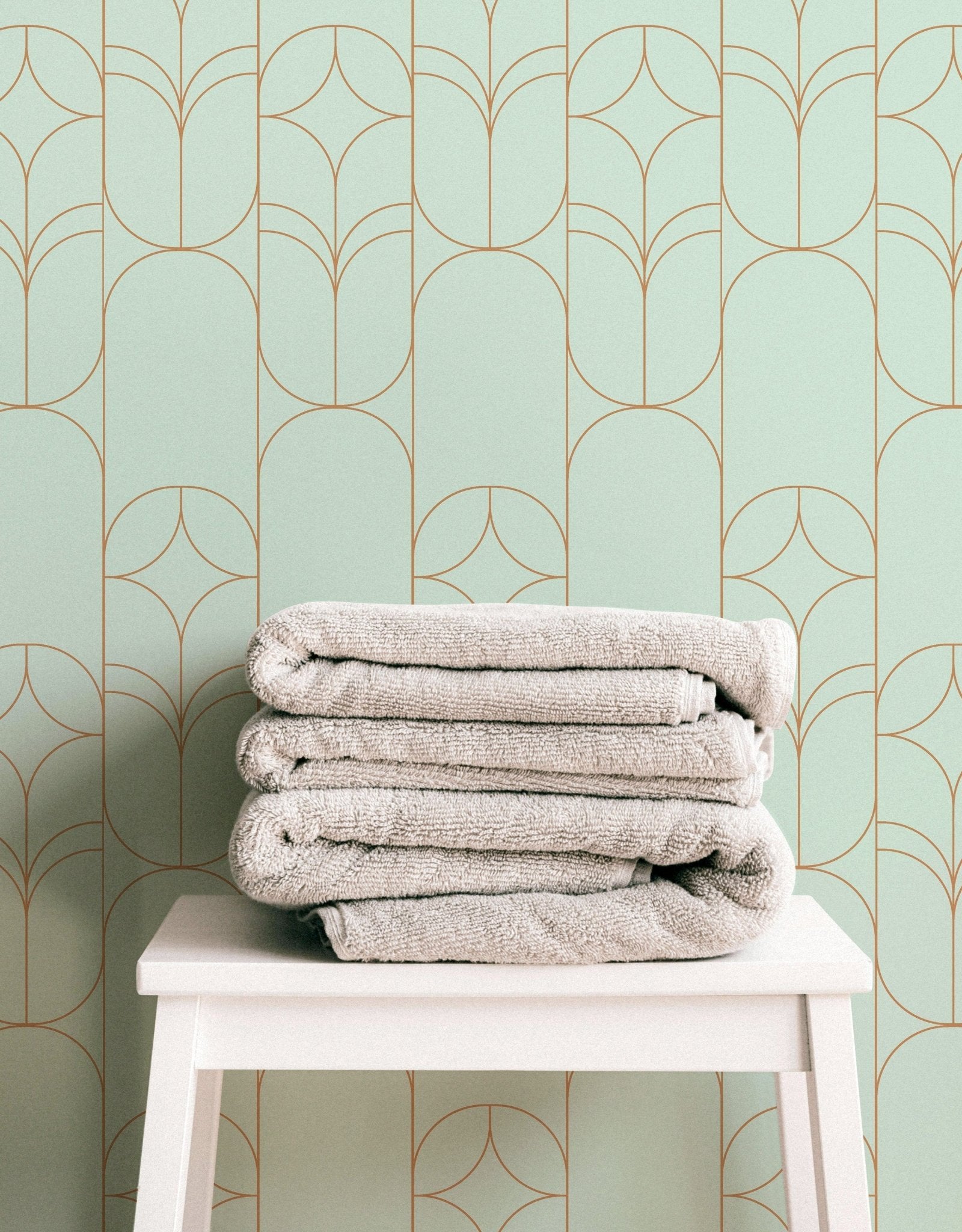 Turquoise Gold Art Deco - Tomono