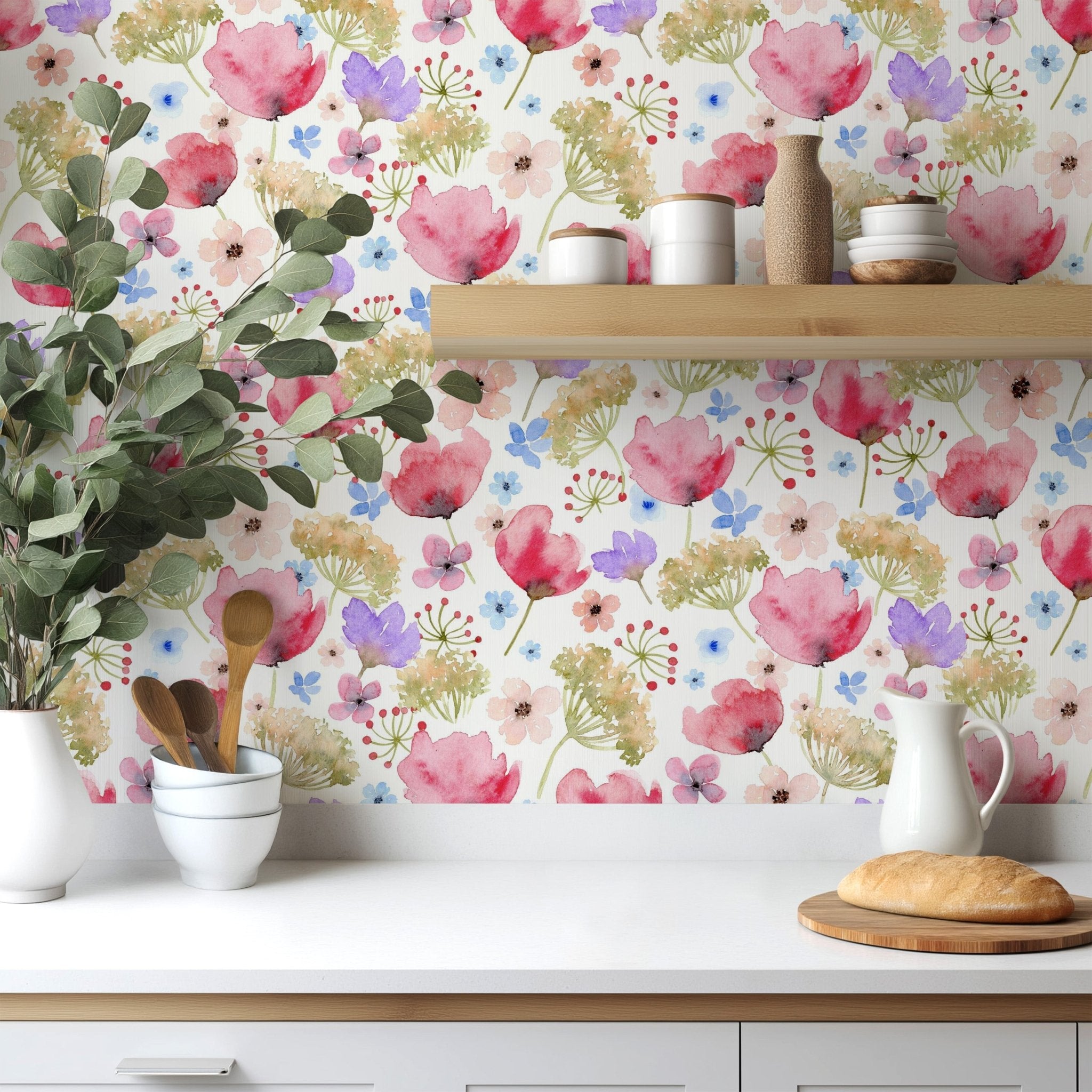 Watercolor Colorful Meadow - Tomono