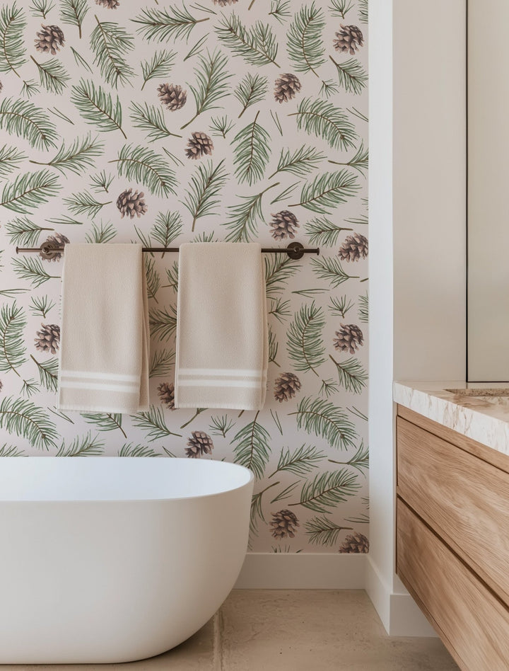 Watercolor Pinecones - Tomono