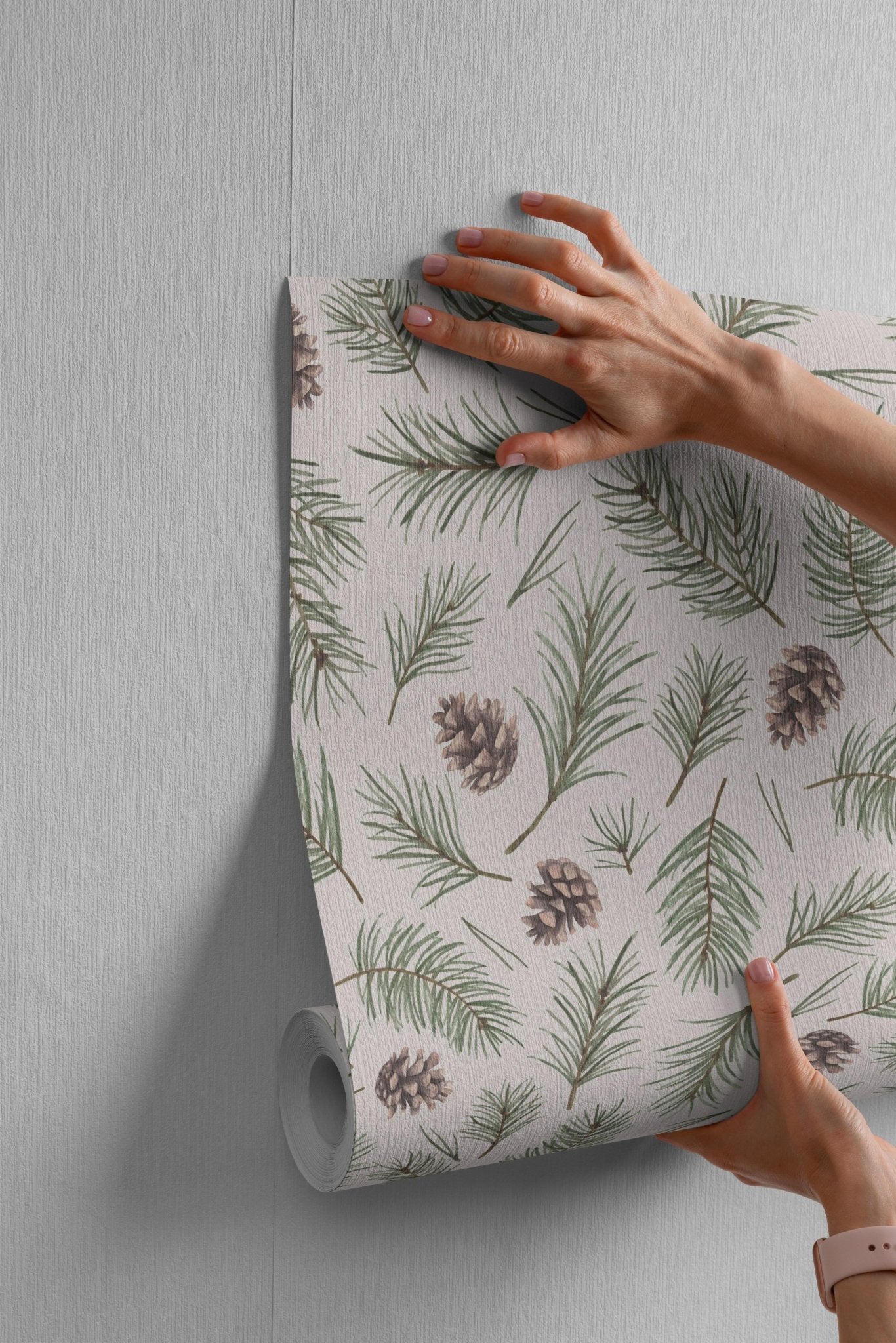 Watercolor Pinecones - Tomono