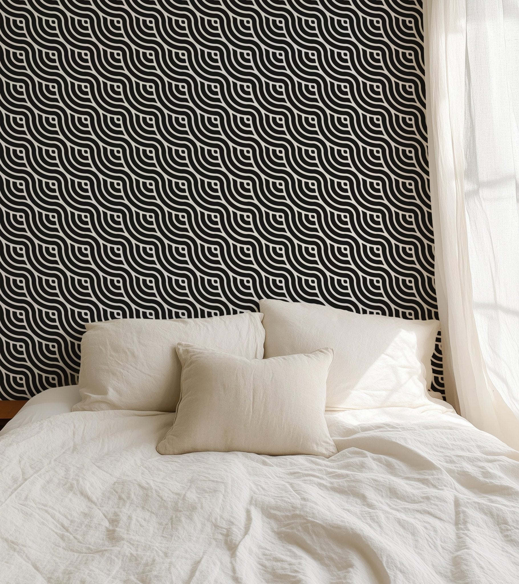Wavy Geometric Print - Tomono