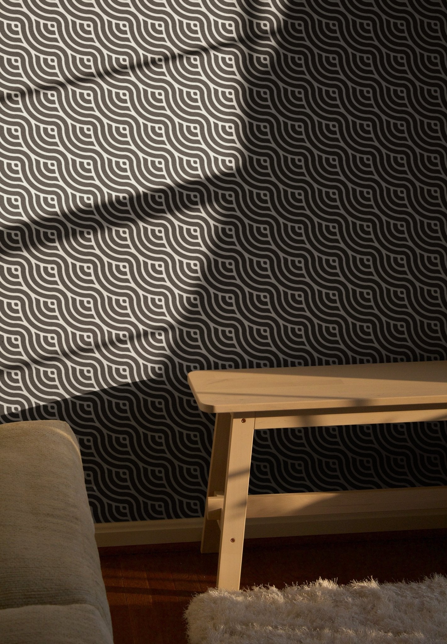 Wavy Geometric Print - Tomono