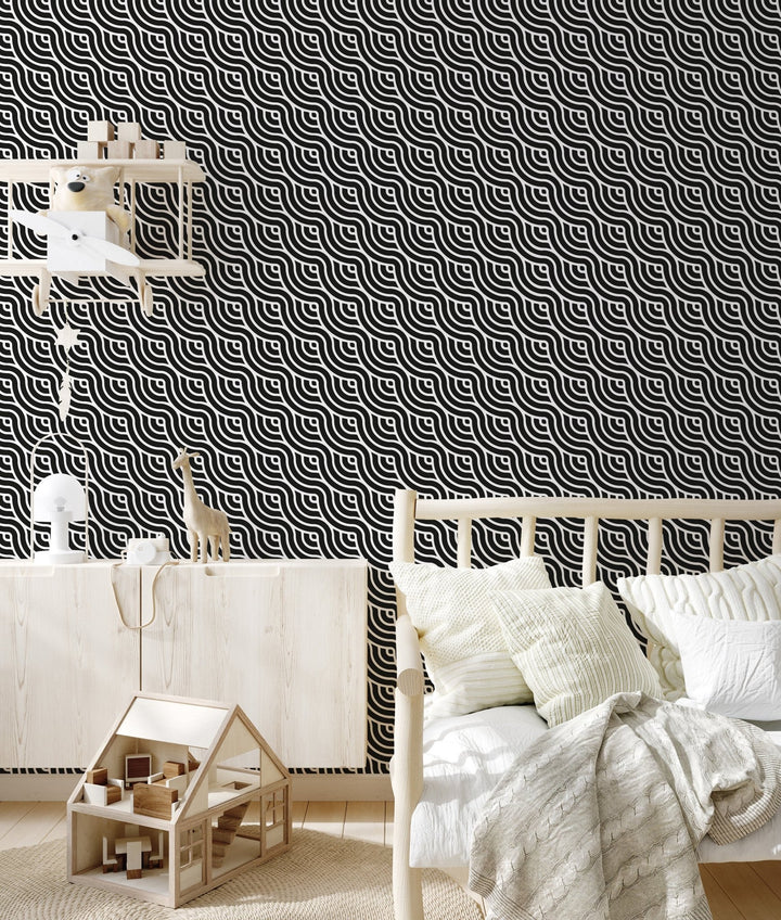 Wavy Geometric Print - Tomono