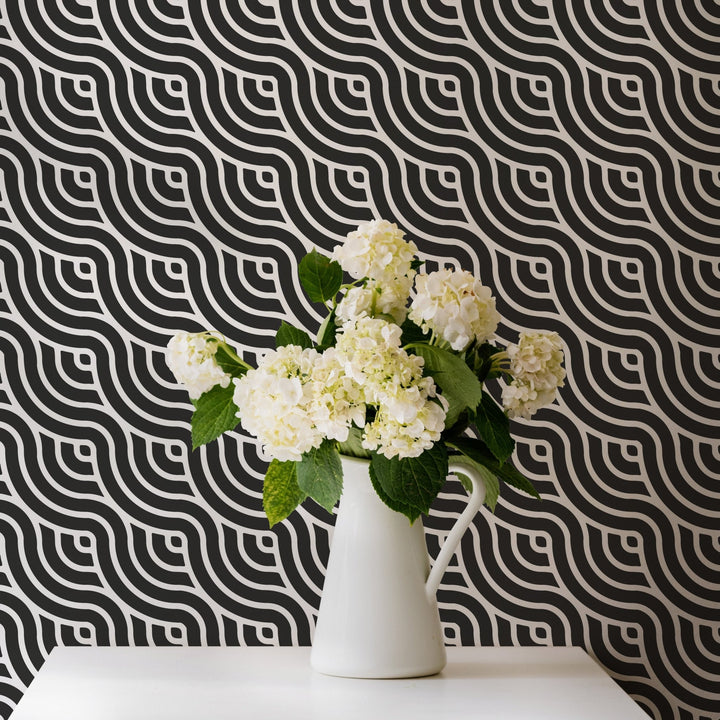 Wavy Geometric Print - Tomono