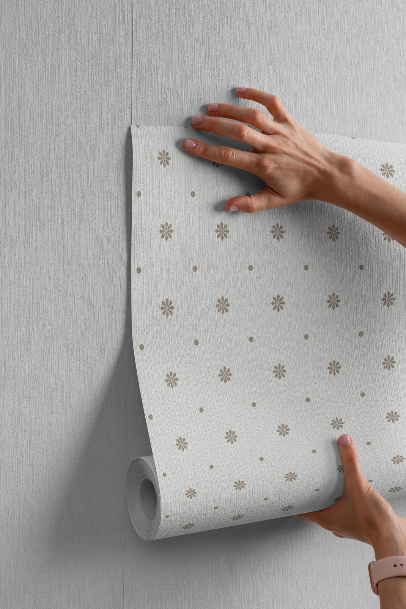 White Minimalist Flowers - Tomono