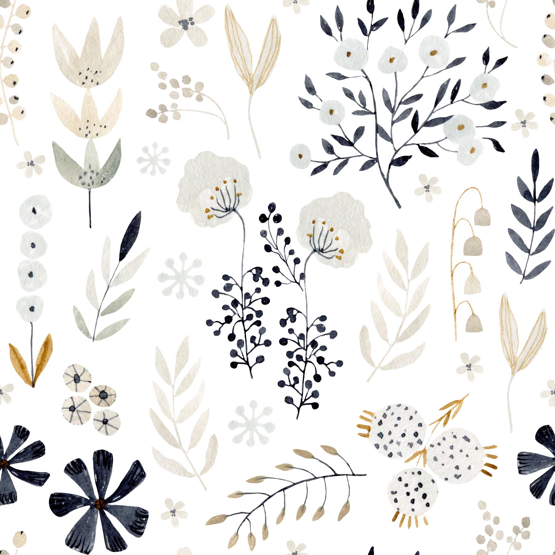 Winter Abstract Flowers - Tomono