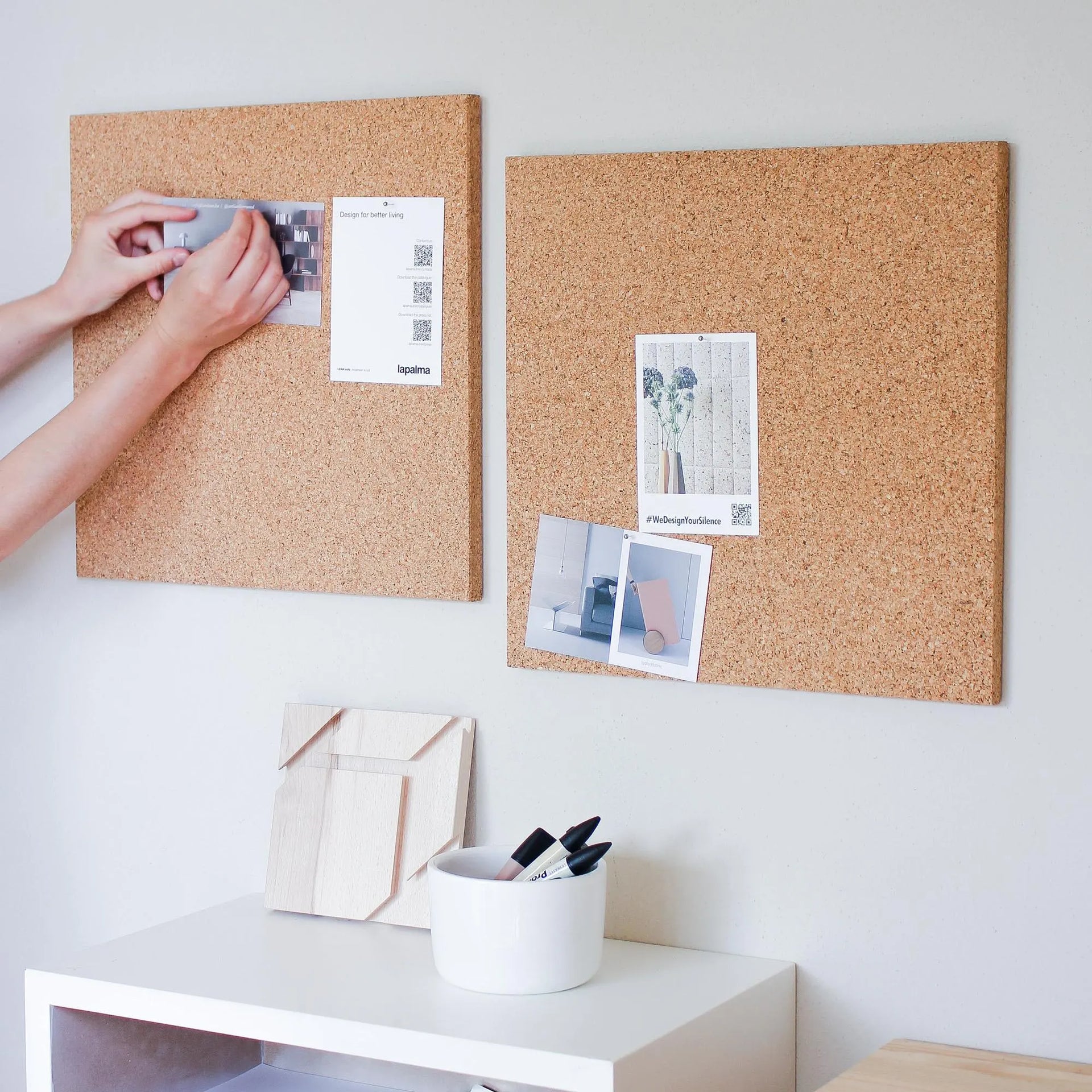 Cork Notice Board, Pin Board, Cork Notice Board, Wall Decoration - PICTURE M 40X40