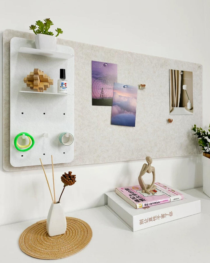 Orange Felt Wall Board, Memo Board Size 80*40 Cm, Office Pin Boards, Bulletin Board, Present for Office