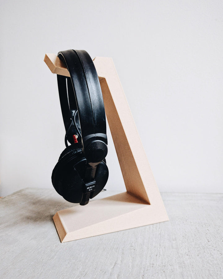 Headphone Holder Printed in Wood / Desk Organizer / Original Gift for Him or Her
