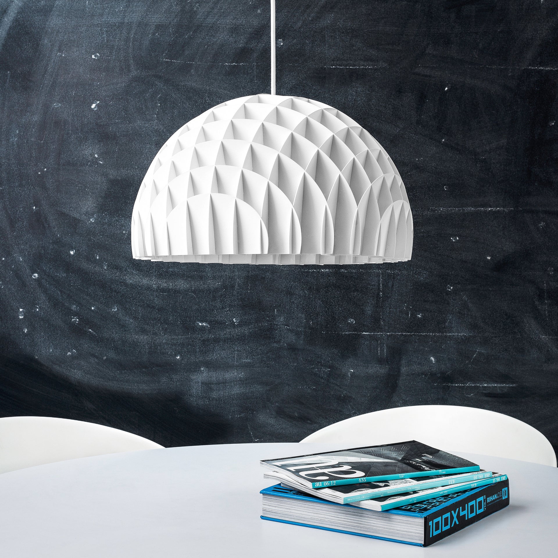 Arc Pendant White • Pendant Lamp • Modern Light Fixture • Scandinavian Design • Modern Home Decor • Office Decor