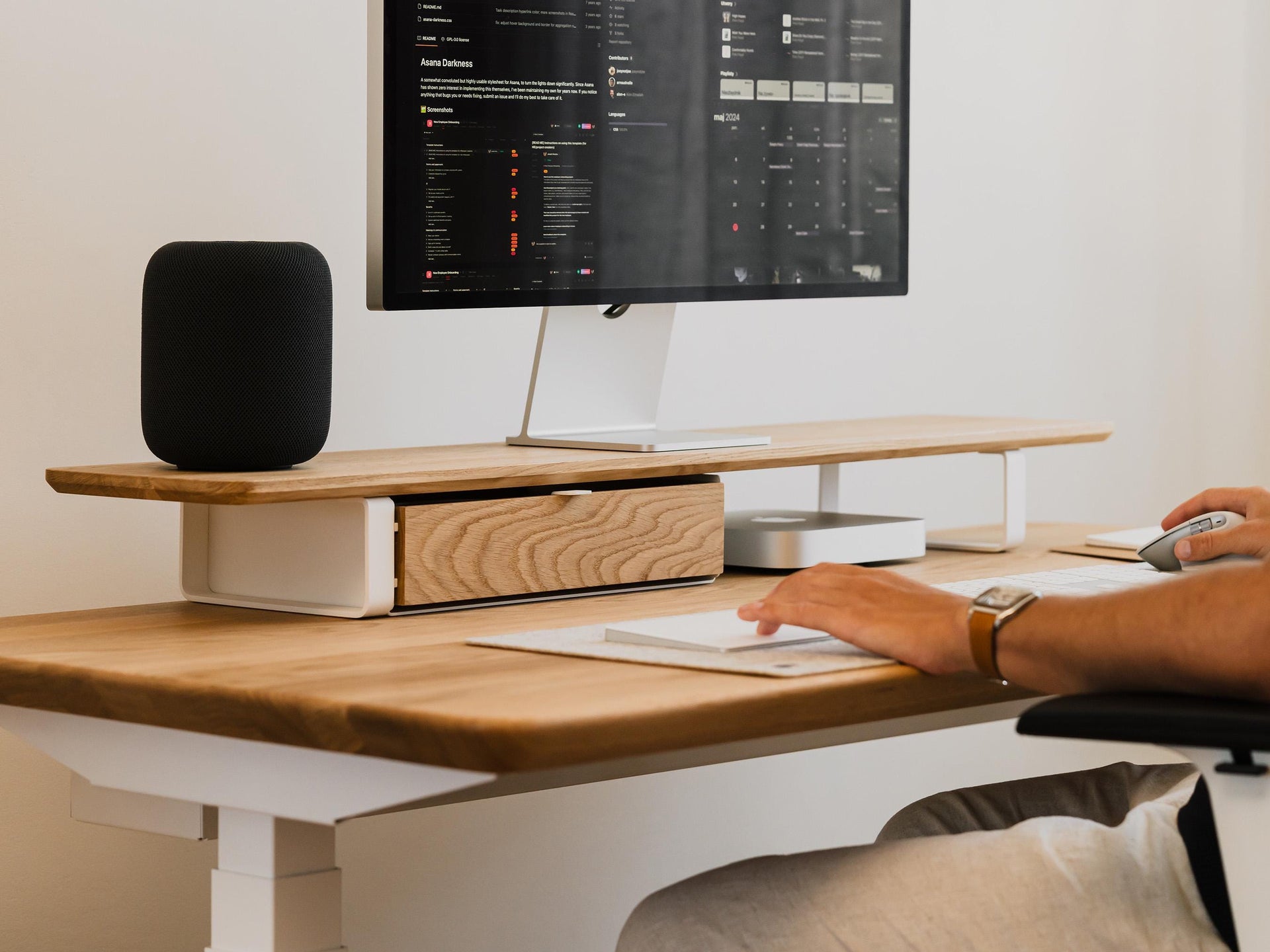 Monitor Stand with Drawers