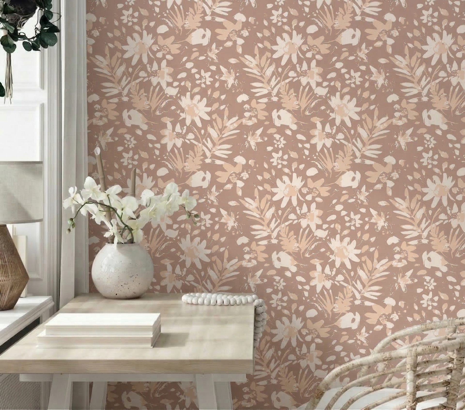 Abstract Terracota Flowers